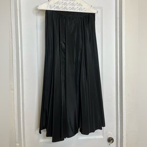JULIAN BELLER - Black Silk Taffeta Circle Skirt ~ Vintage